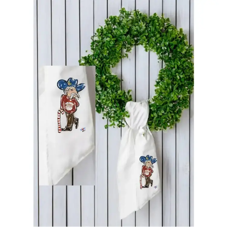 Ole Miss Christmas Wreath Sash