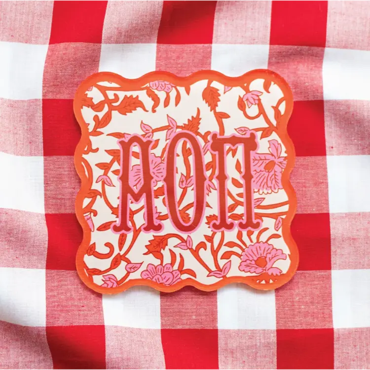 Alpha Omicron Pi Sorority Coaster