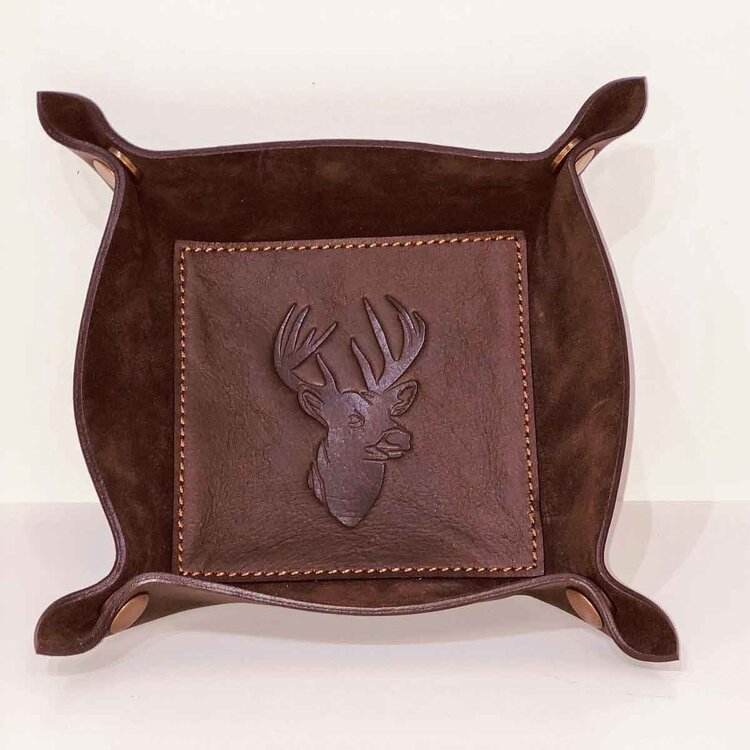 Deer or MS Embossed Leather Pocket Dumpster
