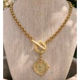 Coin Toggle Necklace 518