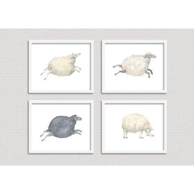 Finch & Poppy Sheep Wall Art