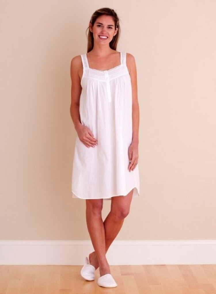 Joy Ladies Sleeveless Nightie with Lace Straps