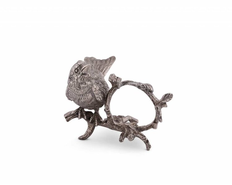 Pewter Song Bird Napkin Ring