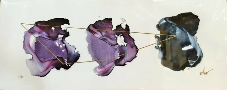 "Sapphire" Beth Winterburn Print 20” x 8”