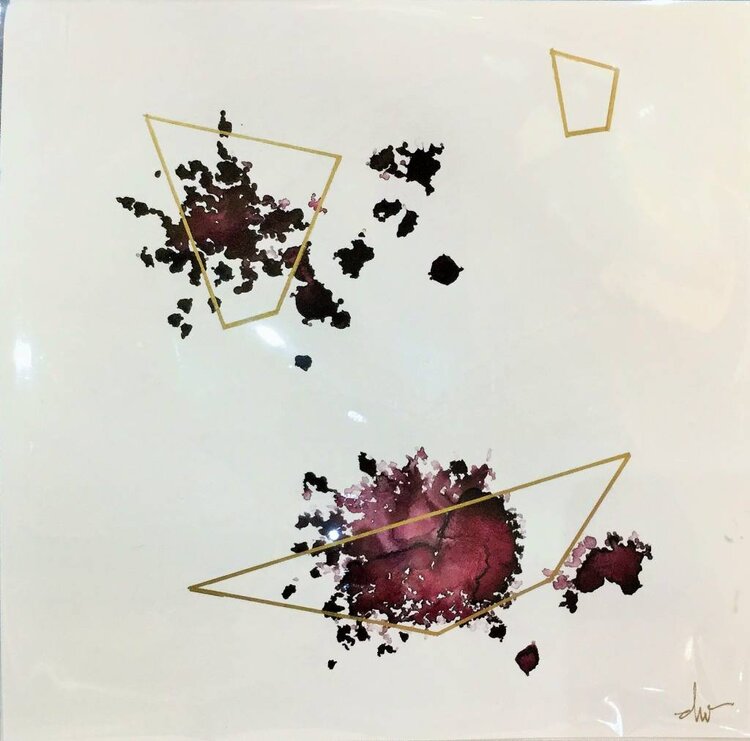 "Geometric" Beth Winterburn Print 8” x 8”