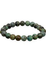 8 mm Elastic Stone Bracelet - African Turquoise Jasper