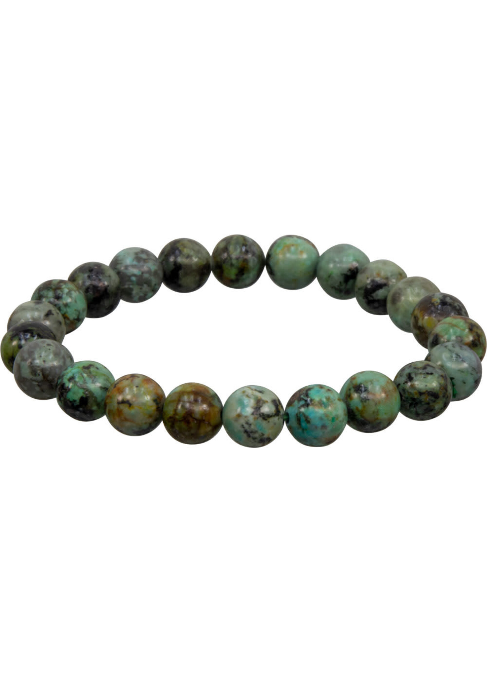 8 mm Elastic Stone Bracelet - African Turquoise Jasper