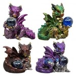 Miniature Dragon Figure with Sphere