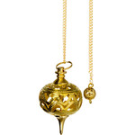 Jali Caged Gold Metal Pendulum