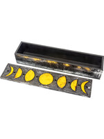 Wood Moon Phase Incense Storage Box