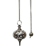 Jali Caged Silver Metal Pendulum