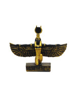 Small Black Gold Isis Figurine