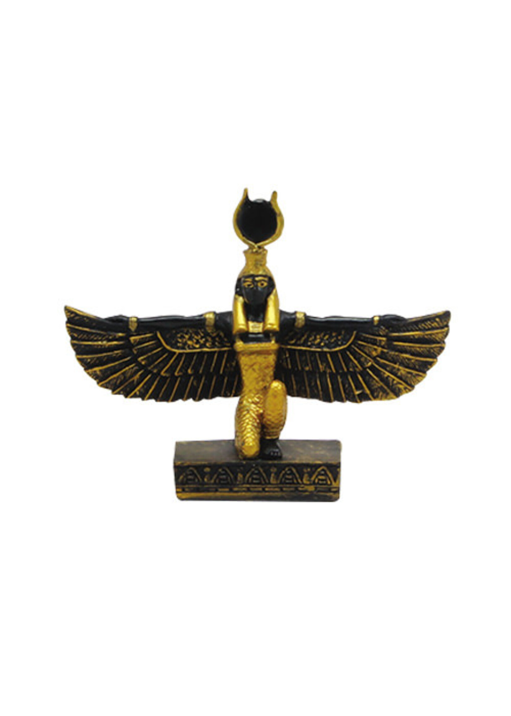 Small Black Gold Isis Figurine