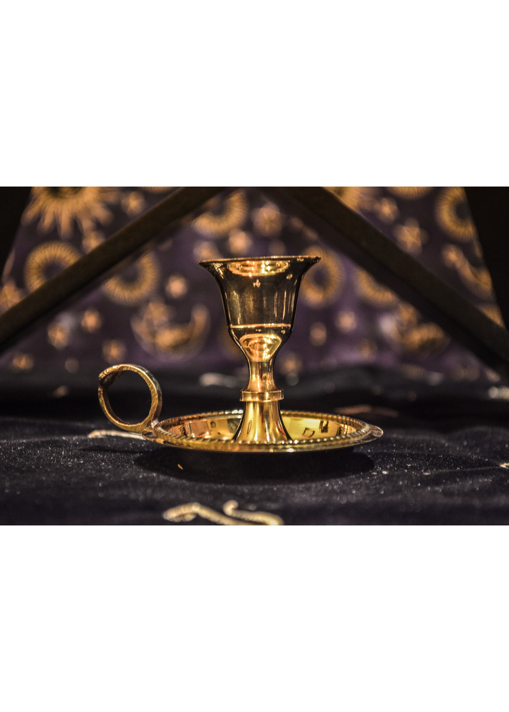 Brass Tapered Candle Holder