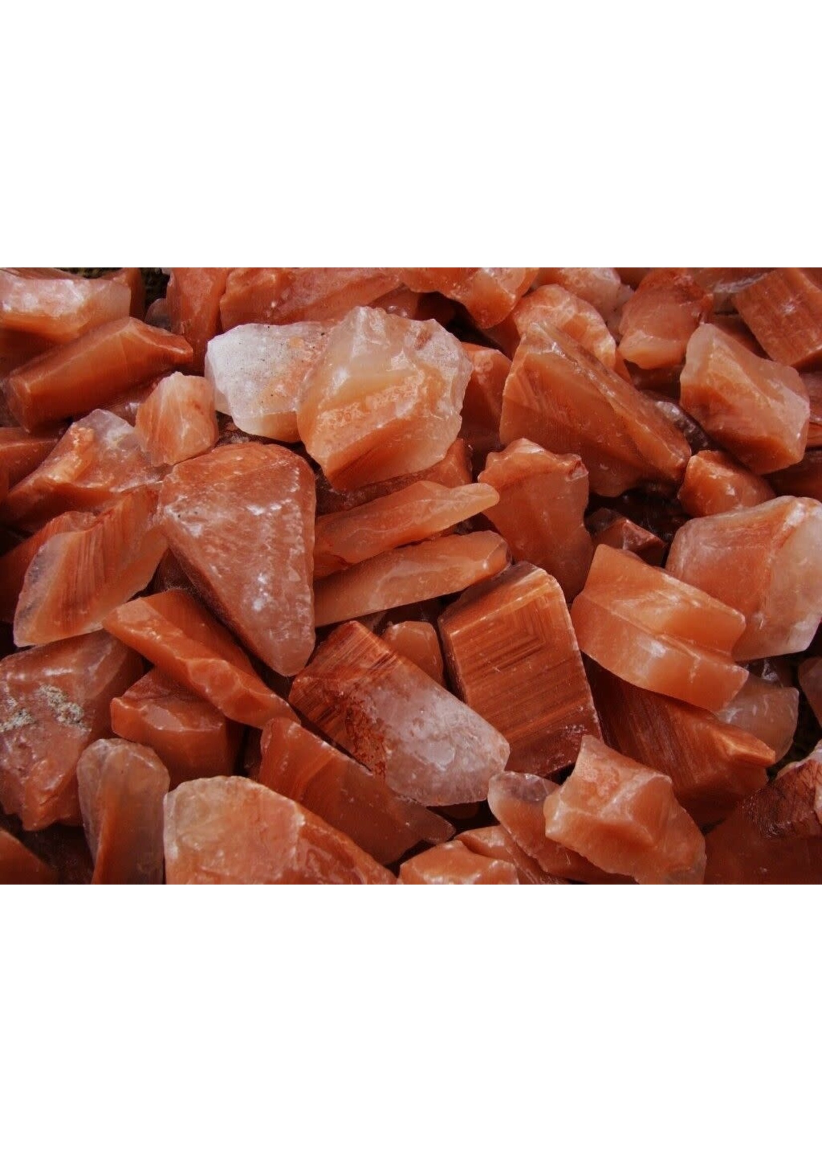 Calcite: Red - Raw Natural