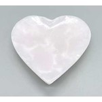 4" Heart Shaped Bowl, Pink Calcite