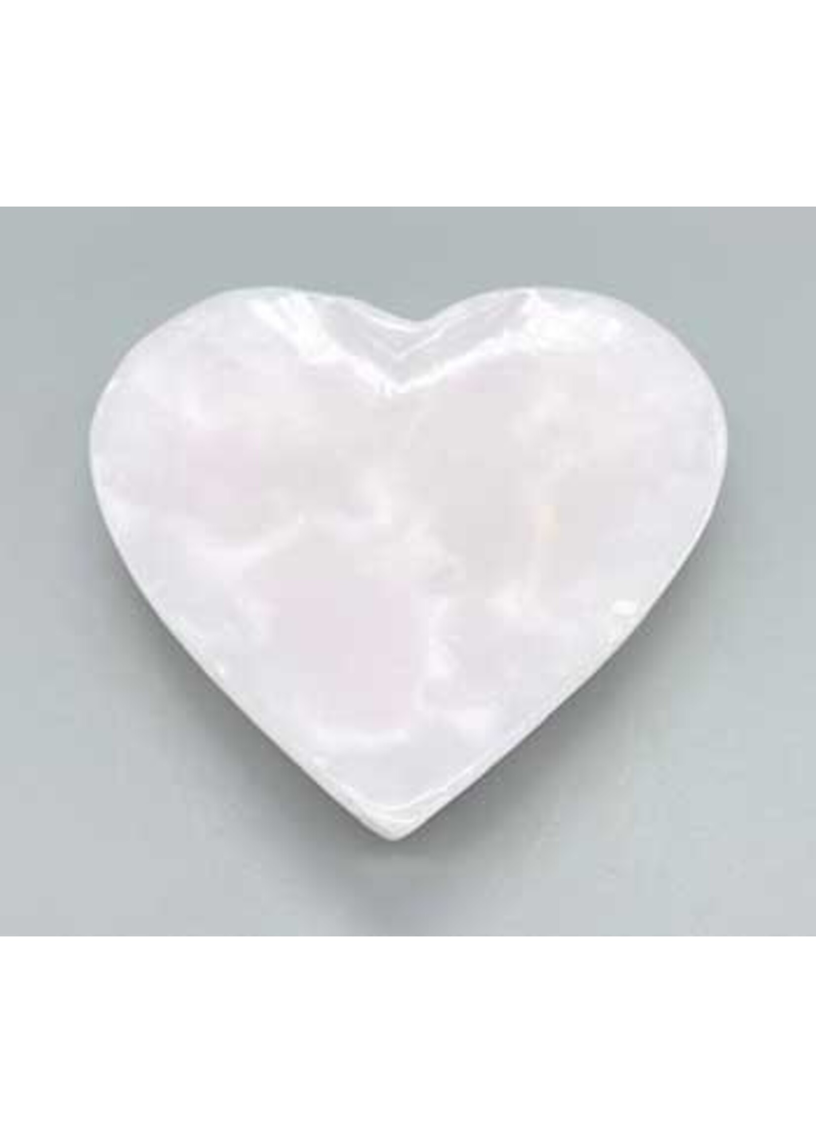 4" Heart Shaped Bowl, Pink Calcite