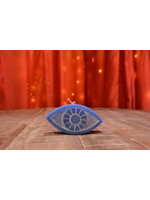 Sacred Symbol Candle - Eye of Protection Blue