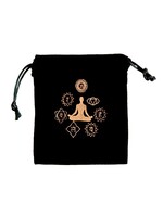 Yoga Chakra Drawstring Velveteen Bag