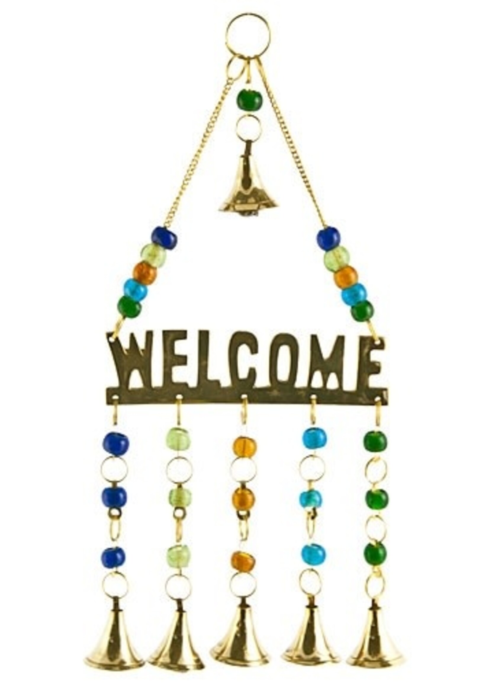 Welcome Chime with Beads, 9"