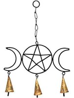 Triple Moon Pentacle W/ Bells