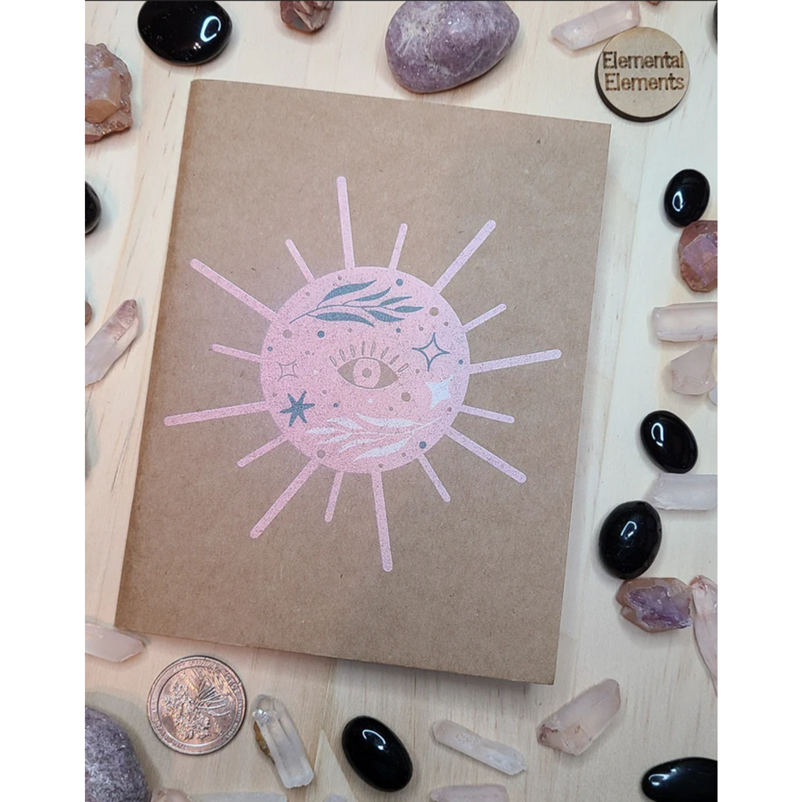 Paper Pocket Journal - Evil Eye Sun Stars