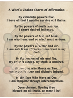 Witch's Chakra Charm of Affirmation