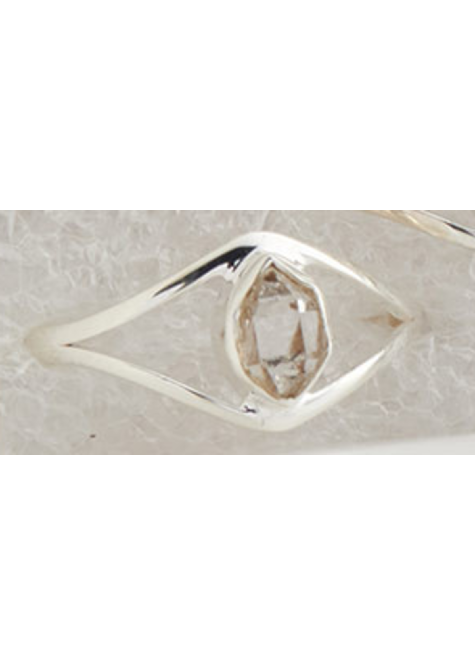 Sterling Silver Herkimer Diamond Cat Eye Ring (6)