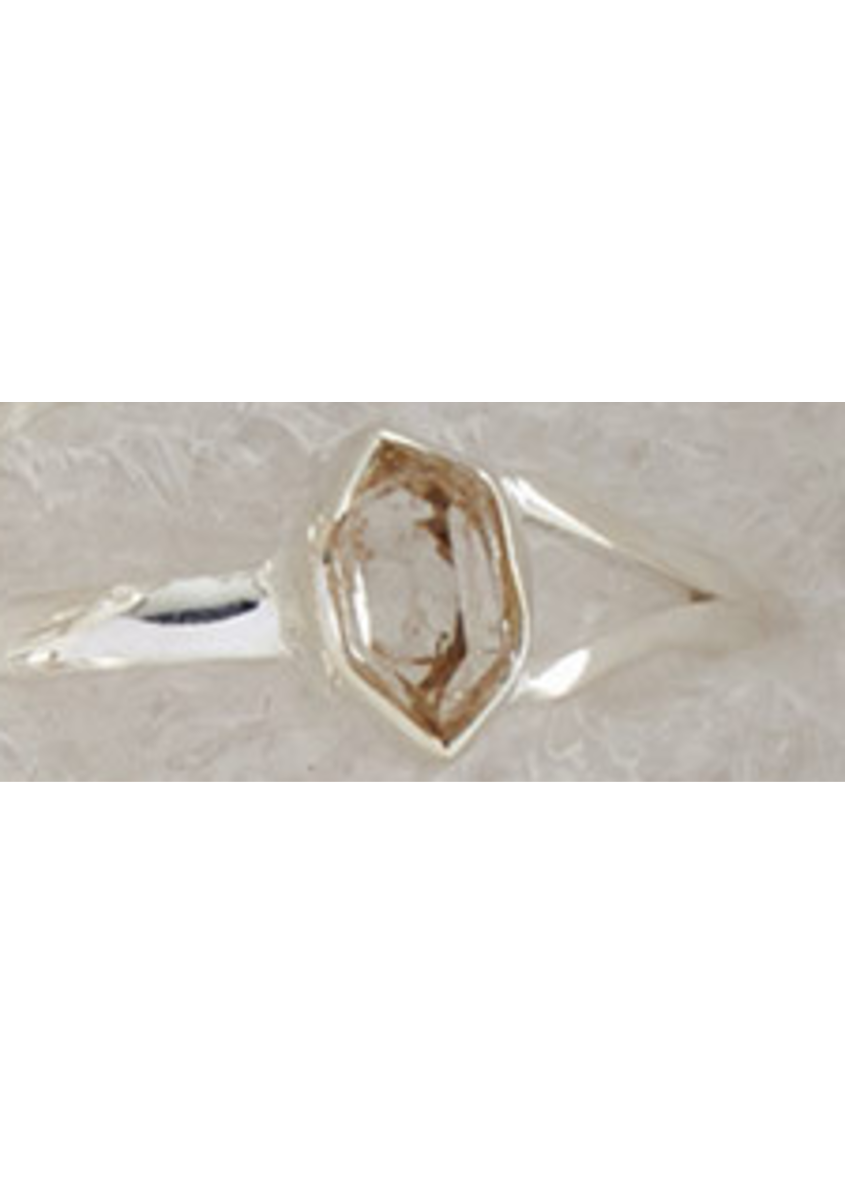 Sterling Silver Herkimer Diamond Asymmetric Ring (7)