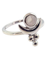 Sterling SIlver Crescent Moonstone Ring (9)