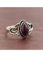 Sterling Silver Ruby Horseshoe Ring (4)