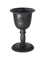 Metal Chalice Taper Candle Holder - Tree of Life