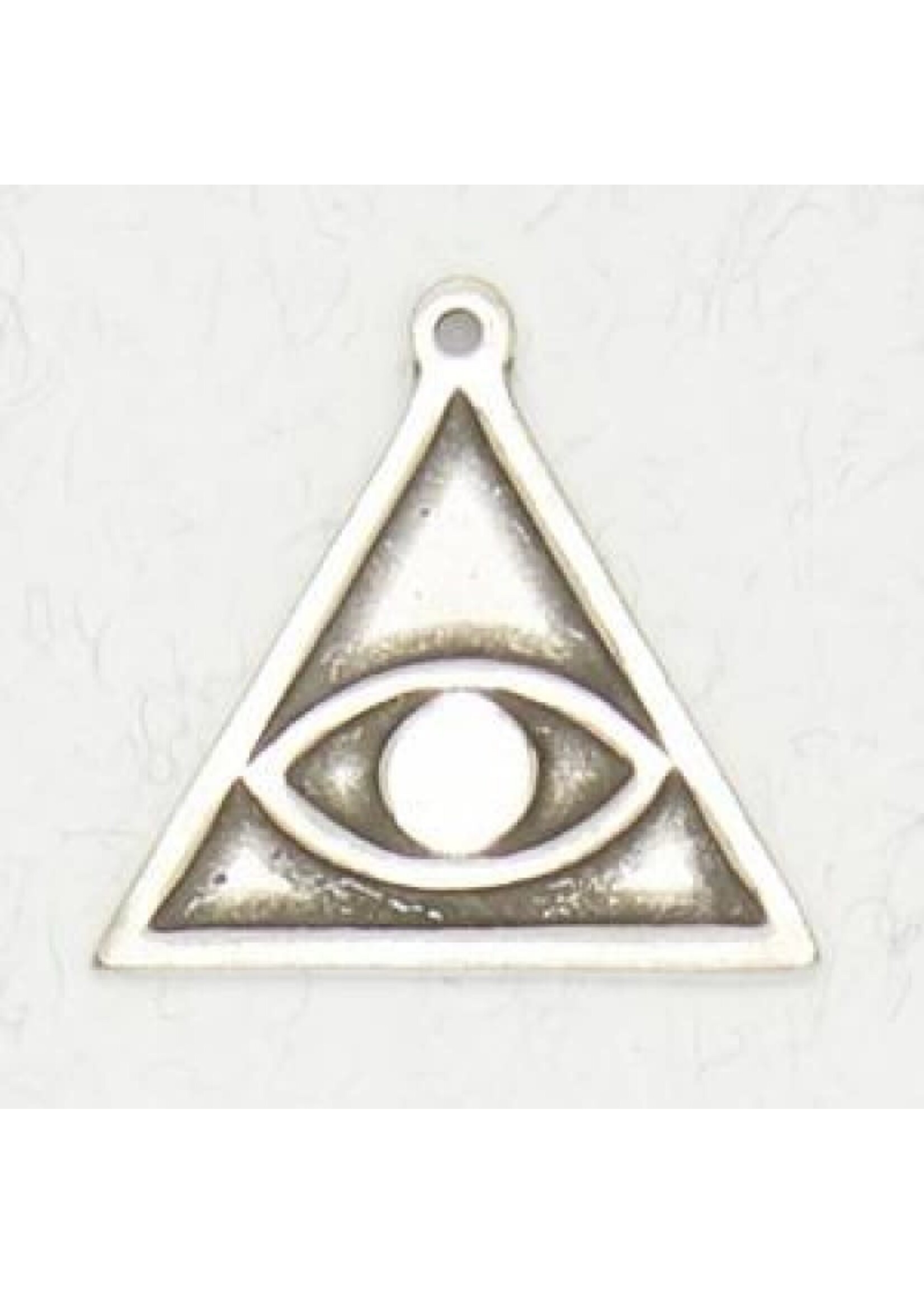 Talisman Amulets Pewter Pendant - The All Seeing Eye