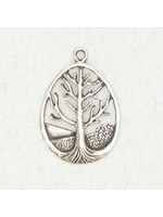 Mitzvah Hebrew Pewter Pendant - Tree of Life