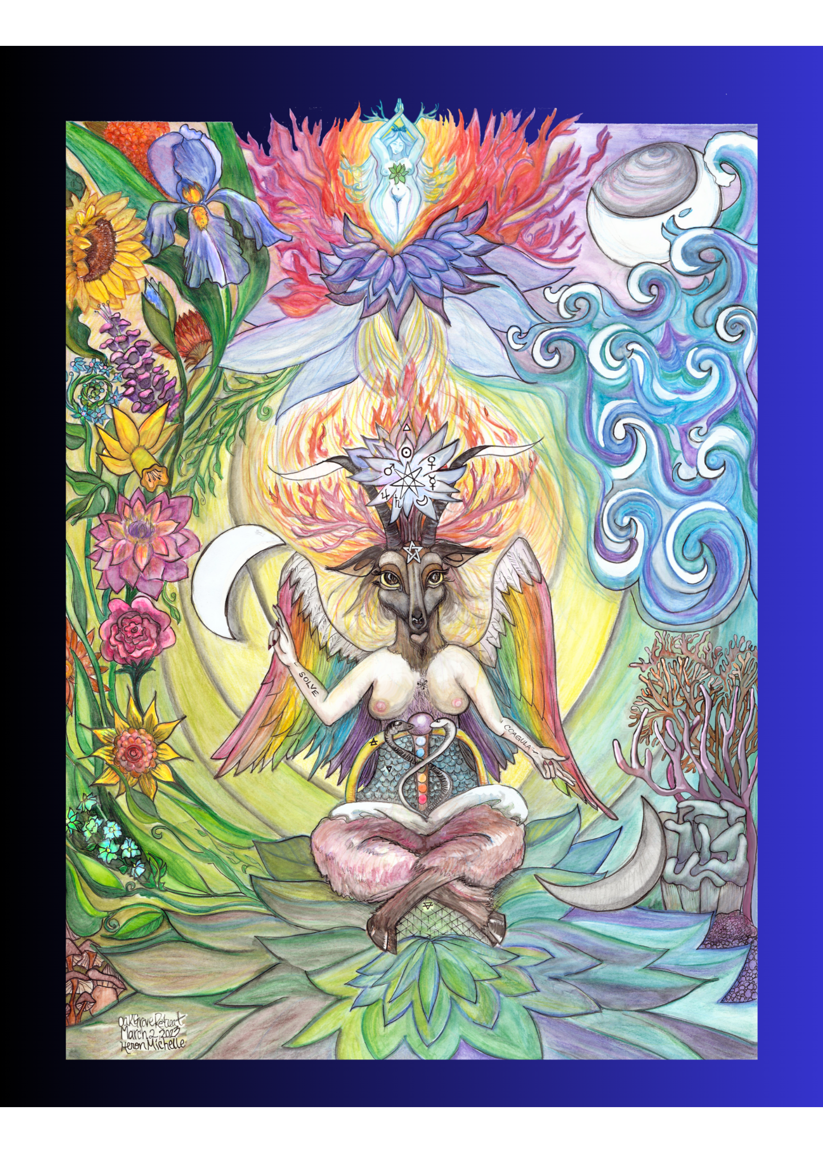 Desire's Attainment Baphomet Poster by Heron Michelle