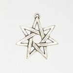 Wicca Pewter Pendant - Seven Pointed Star
