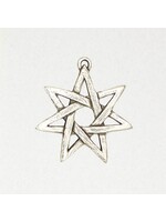 Wicca Pewter Pendant - Seven Pointed Star
