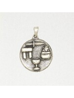 Wicca Pewter Pendant - Four Sacred Things