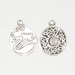 Celtic Astrology Pewter Pendant - Muin