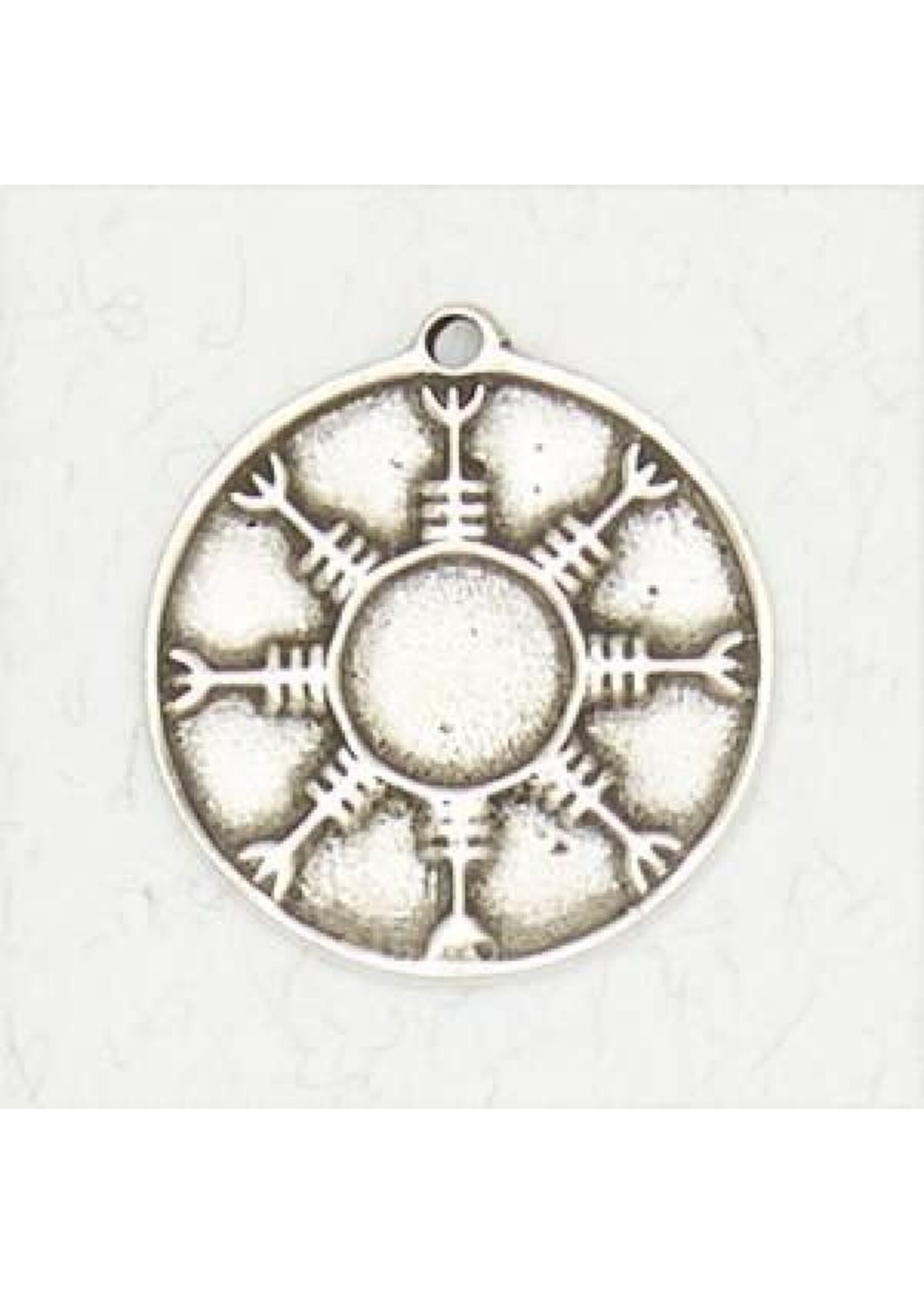 Talisman Amulets Pewter Pendant - Rune of Attraction