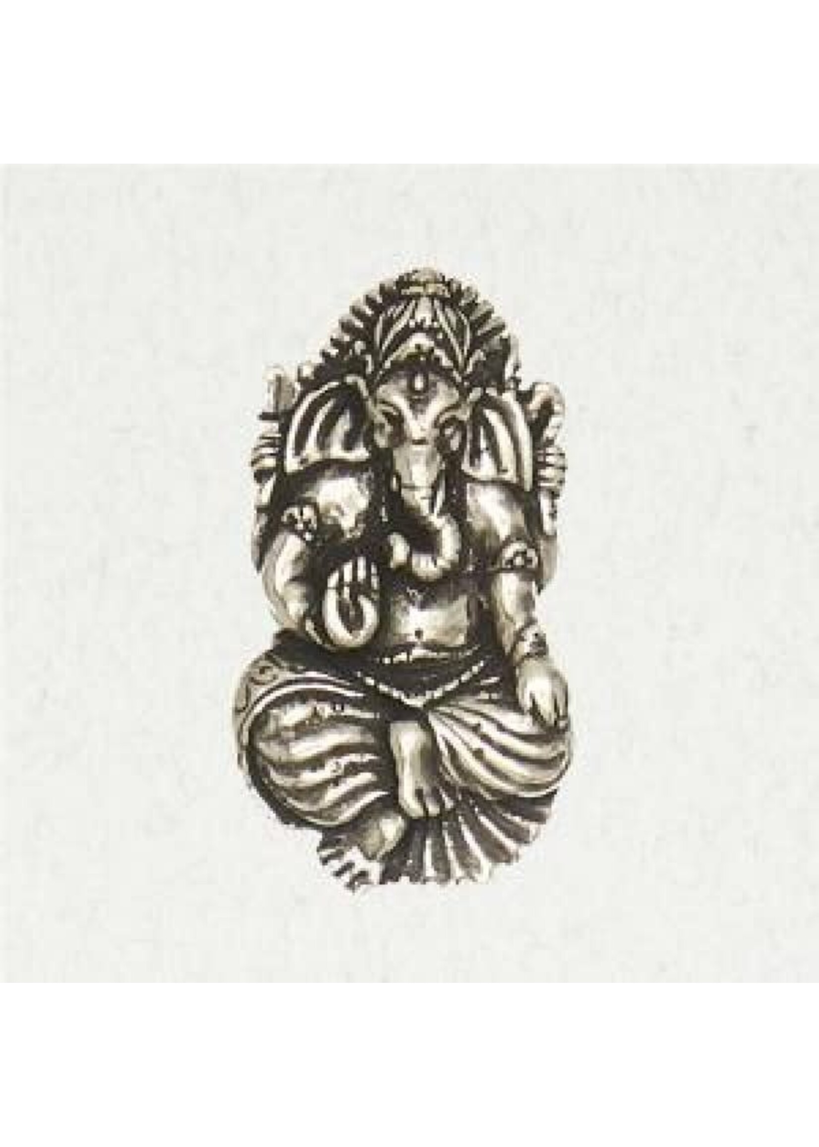 Veda Pewter Pendant - Ganesh (Outline)