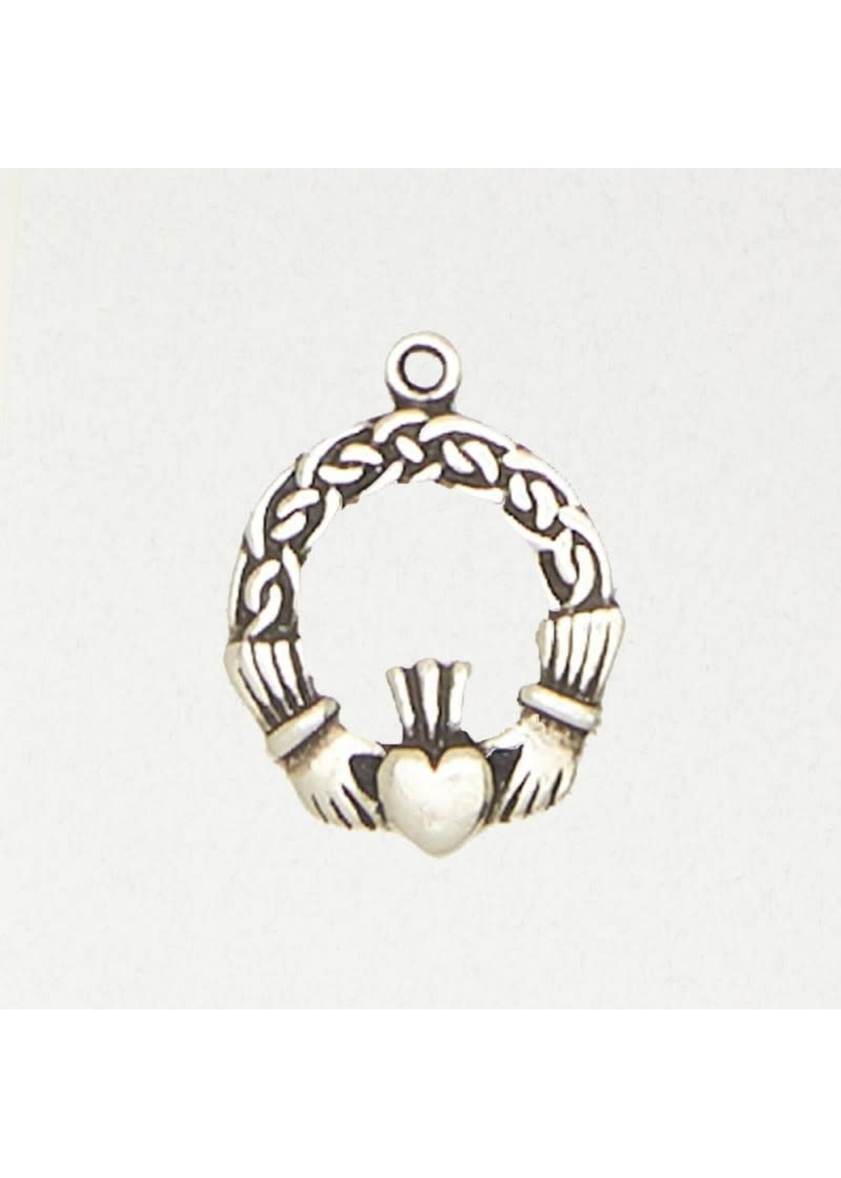 Eire Pewter Pendant - Claddagh Heart