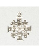 Logos Pewter Pendant - Cross of Jerusalem