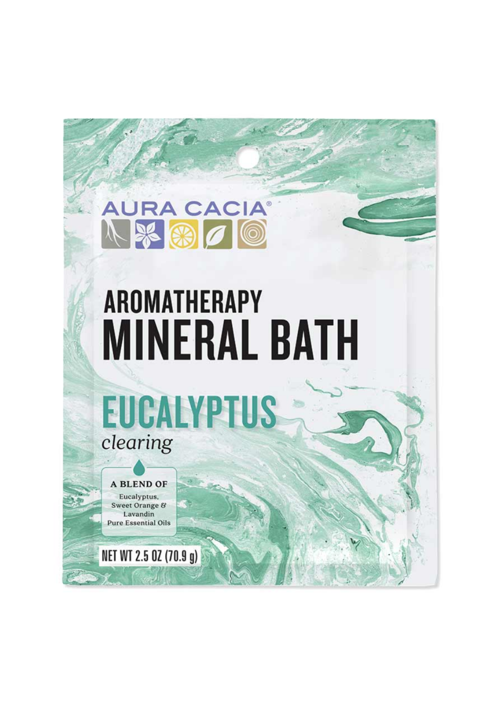 Aura Cacia Mineral Bath 2.5oz - Clearing Eucalyptus