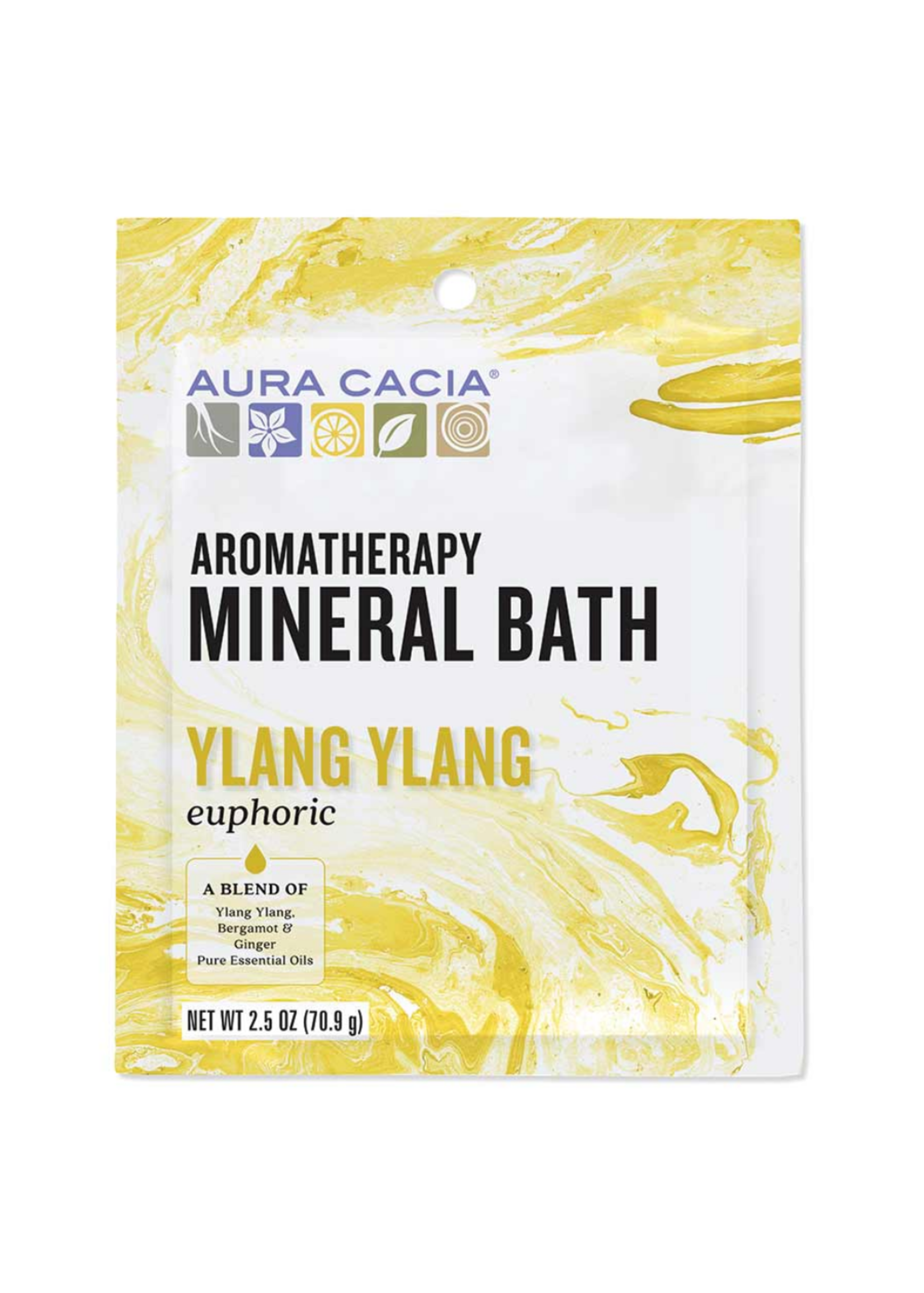 Aura Cacia Mineral Bath 2.5oz - Euphoric Ylang Ylang