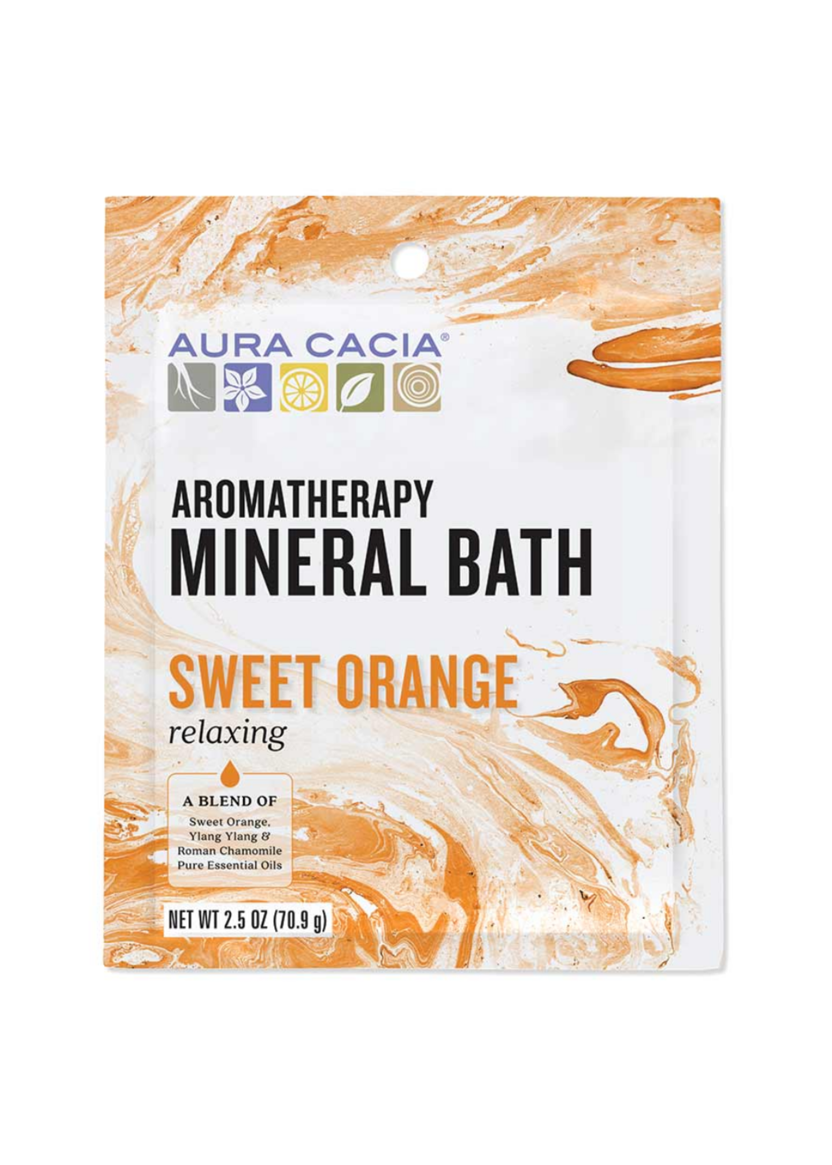 Aura Cacia Mineral Bath 2.5oz - Relaxing Sweet Orange