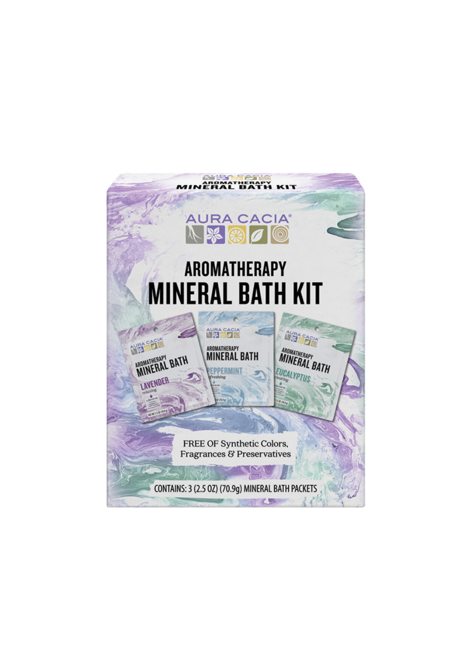 Aura Cacia Mineral Bath Kit - 3 Pack