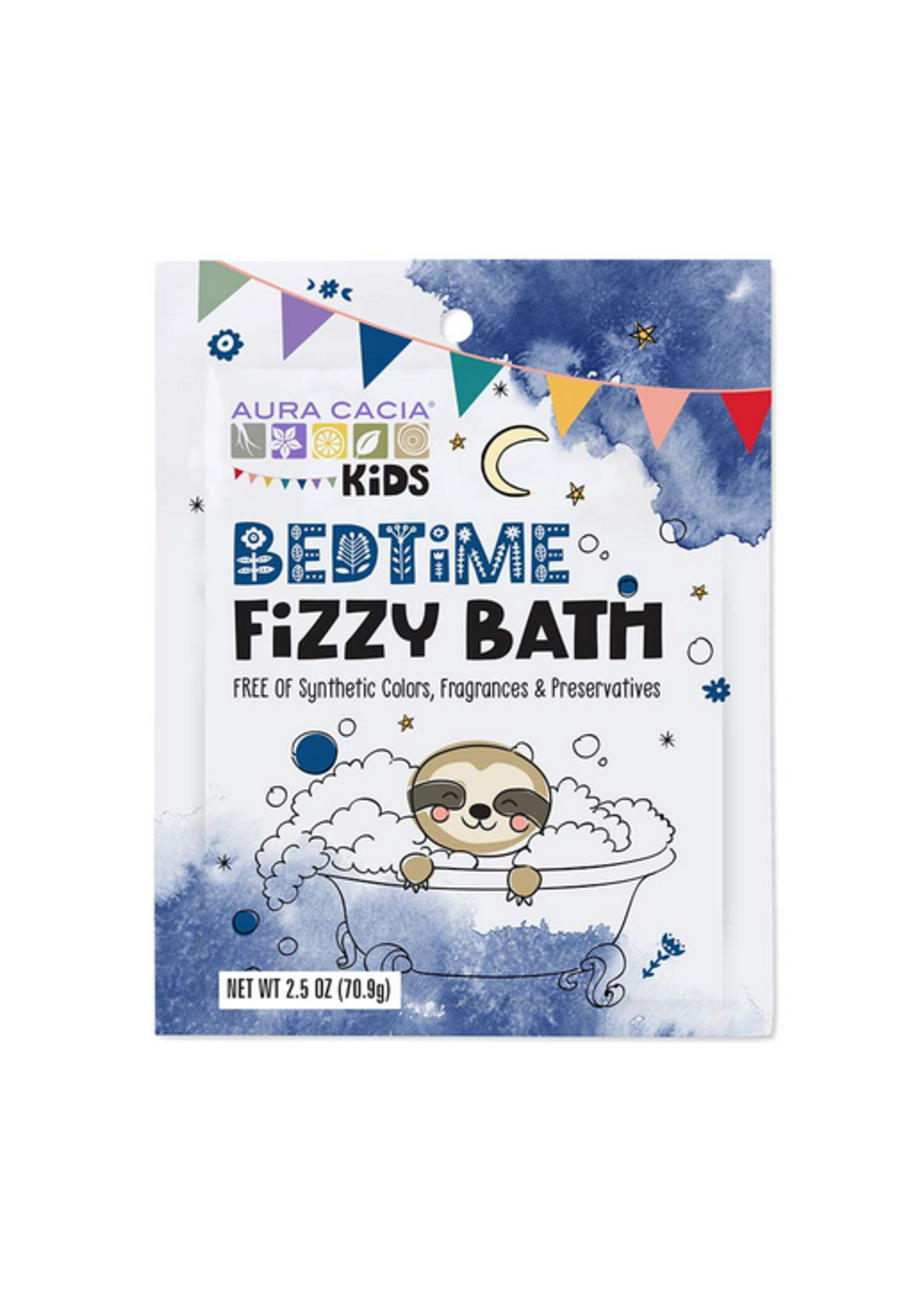 Aura Cacia Foam Bath 2.5oz - Bedtime Fizzy Bath