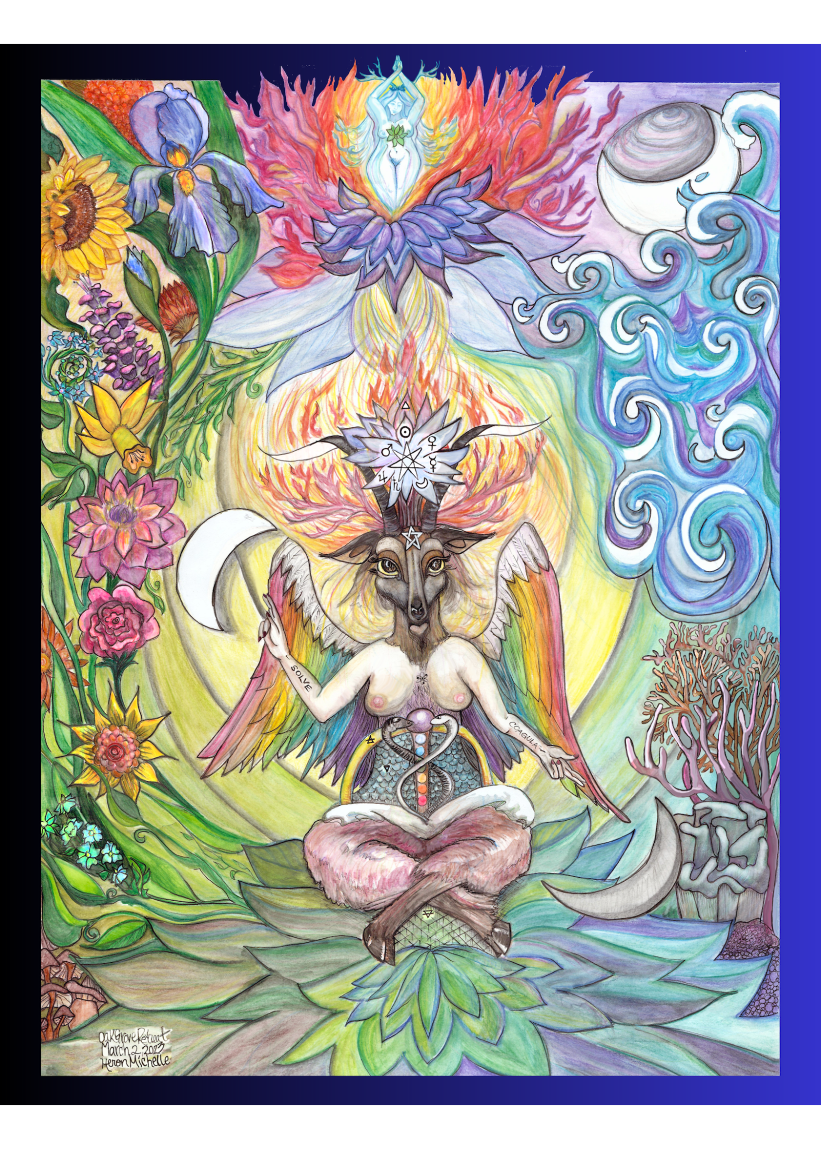 Desire's Attainment Baphomet Poster by Heron Michelle