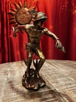 Hermes Bronze Finish Statue